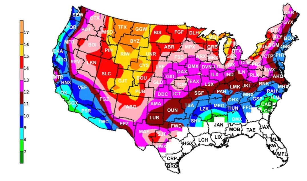 Snow Ratio Chart