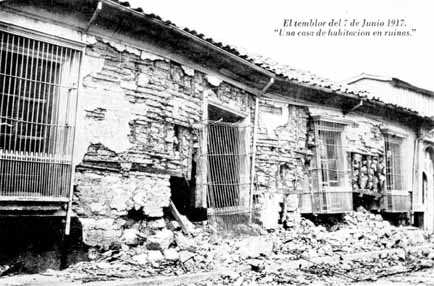 1917 El Salvador Earthquake Photo