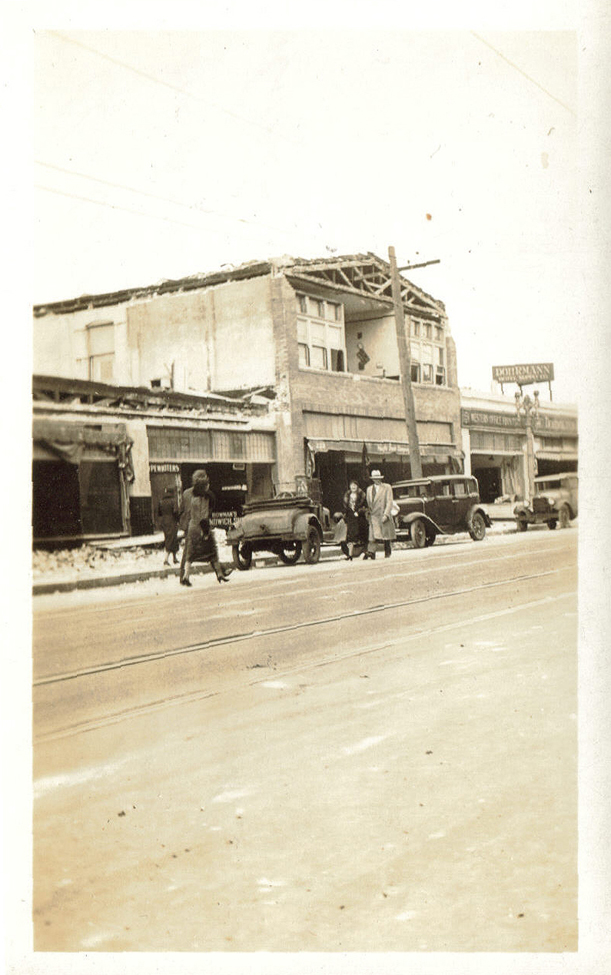 1933 Long Beach, CA Earthquake Photo