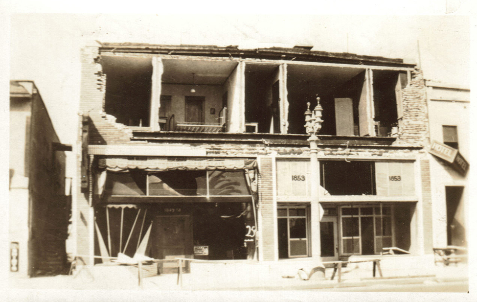 1933 Long Beach, CA Earthquake Photo