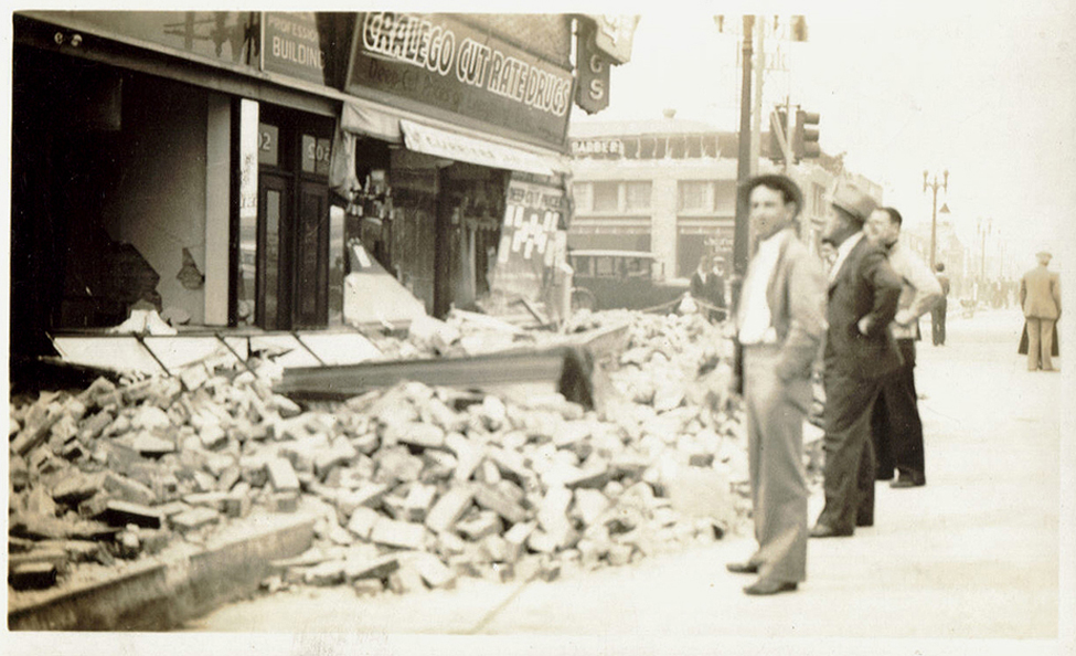 1933 Long Beach, CA Earthquake Photo