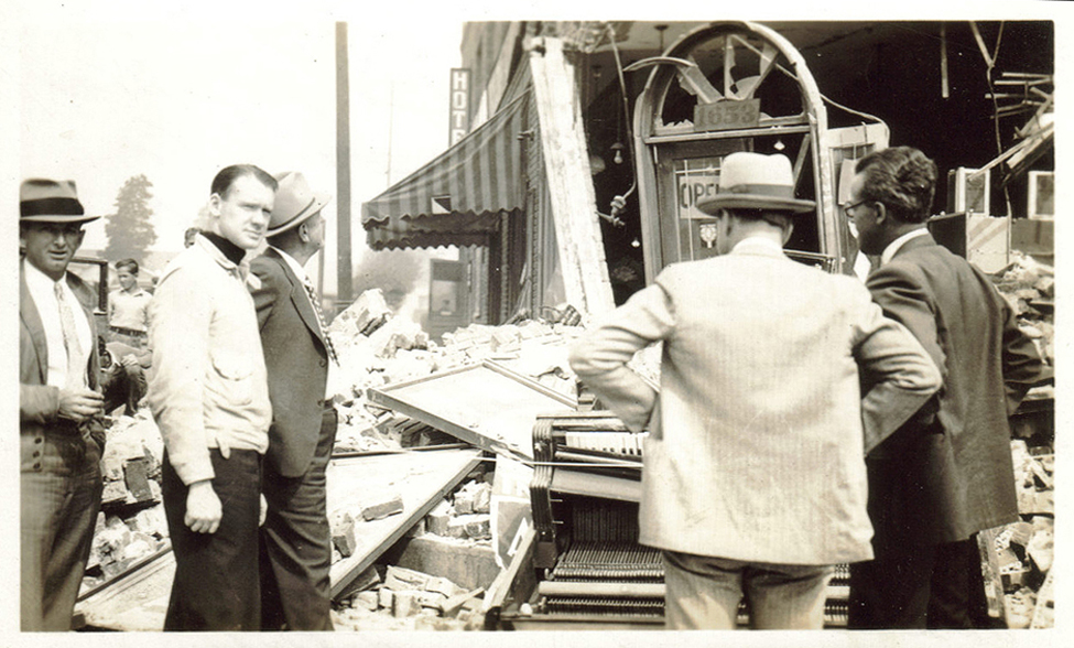 1933 Long Beach, CA Earthquake Photo