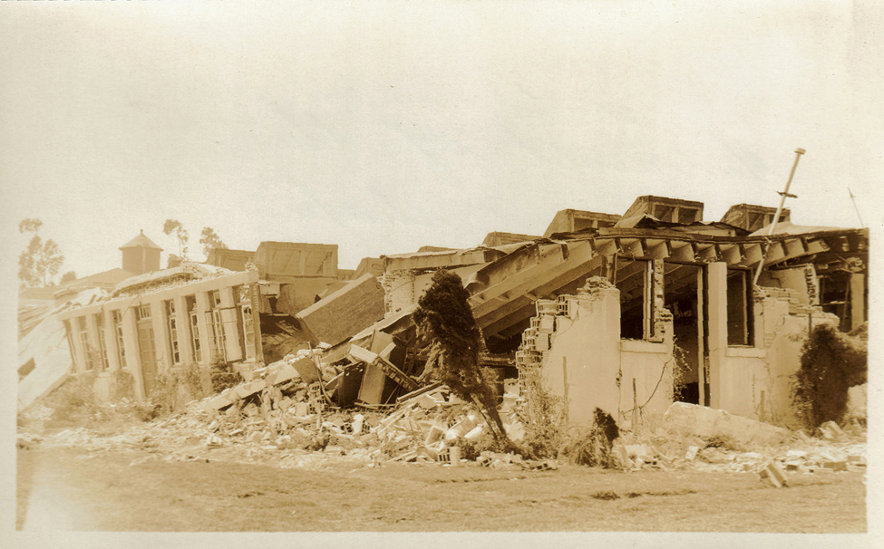 1933 Long Beach, CA Earthquake Photo