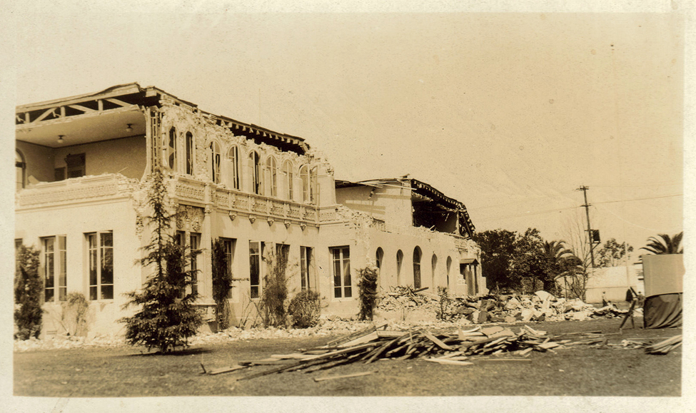 1933 Long Beach, CA Earthquake Photo