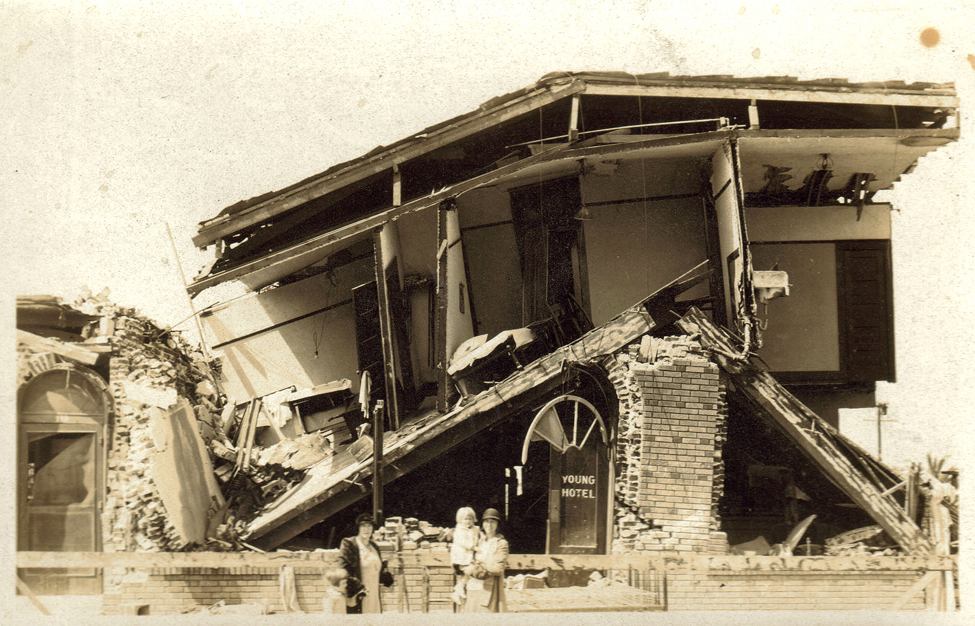 1933 Long Beach, CA Earthquake Photo