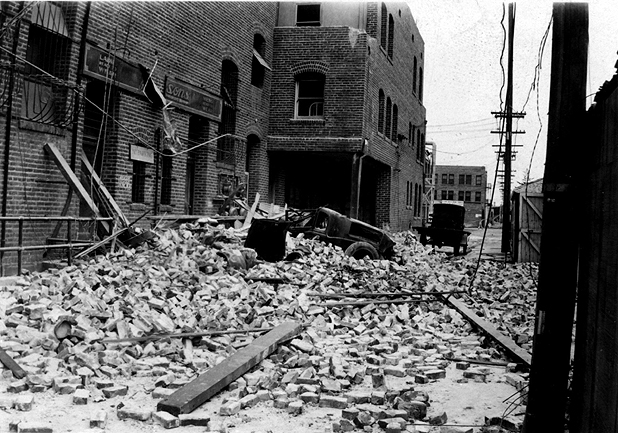 1933 Long Beach, CA Earthquake Photo