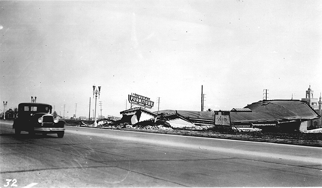 1933 Long Beach, CA Earthquake Photo