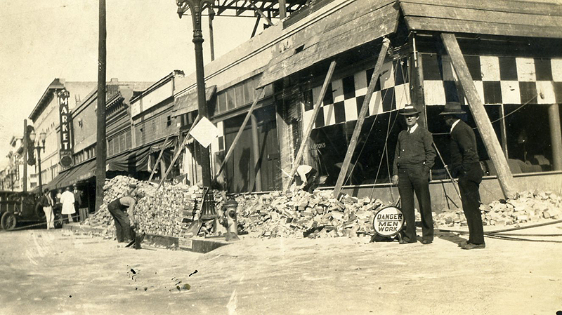 1933 Long Beach, CA Earthquake Photo